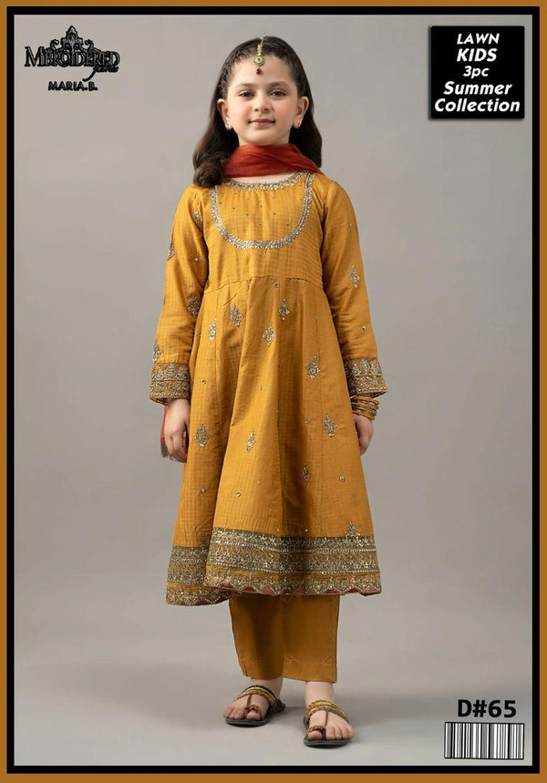 Un-Stiched Maira Kids Lawn 3PC Suit 21