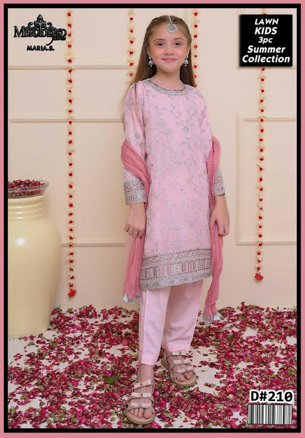 Un-Stiched Maira Kids Lawn 3PC Suit 6