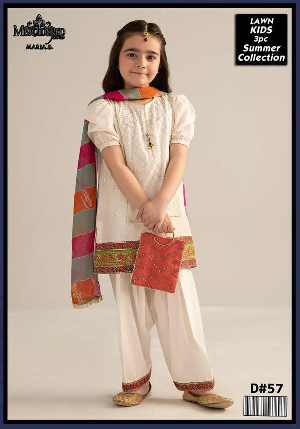Un-Stiched Maira Kids Lawn 3PC Suit 33