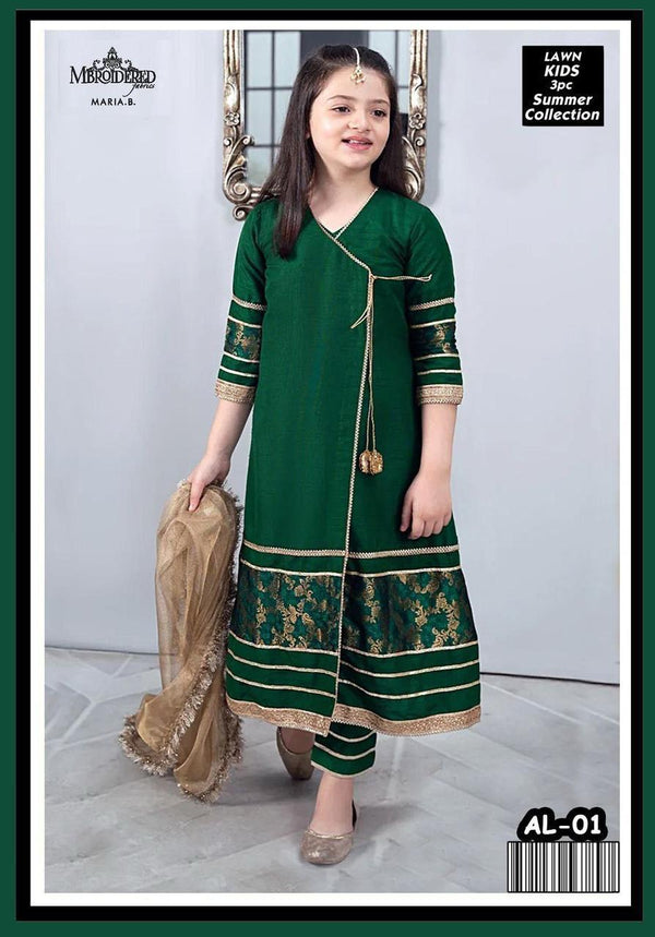 Un-Stiched Maira Kids Lawn 3PC Suit 22
