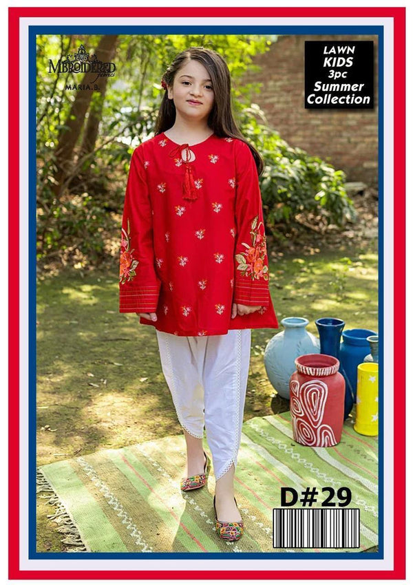 Un-Stiched Maira Kids Lawn 3PC Suit 9