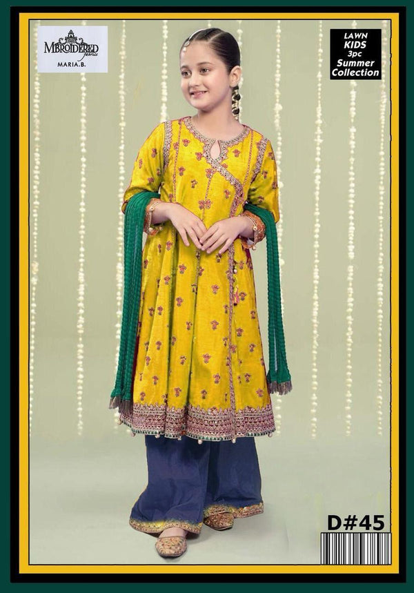 Un-Stiched Maira Kids Lawn 3PC Suit 18