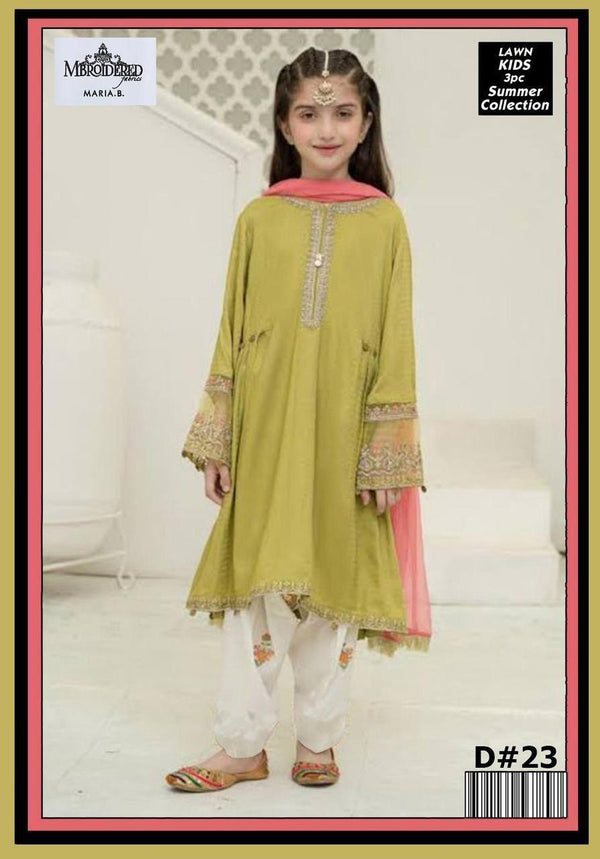 Un-Stiched Maira Kids Lawn 3PC Suit 39