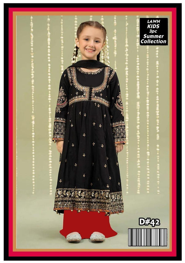 Un-Stiched Maira Kids Lawn 3PC Suit 19