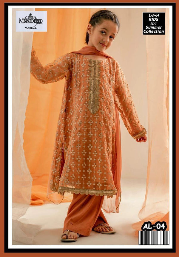 Un-Stiched Maira Kids Lawn 3PC Suit 31