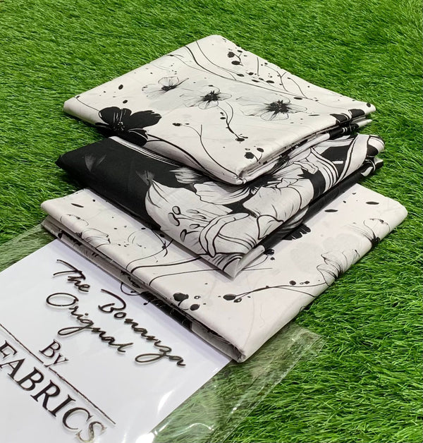 Bonanza Black N White Summer Collection Design 4
