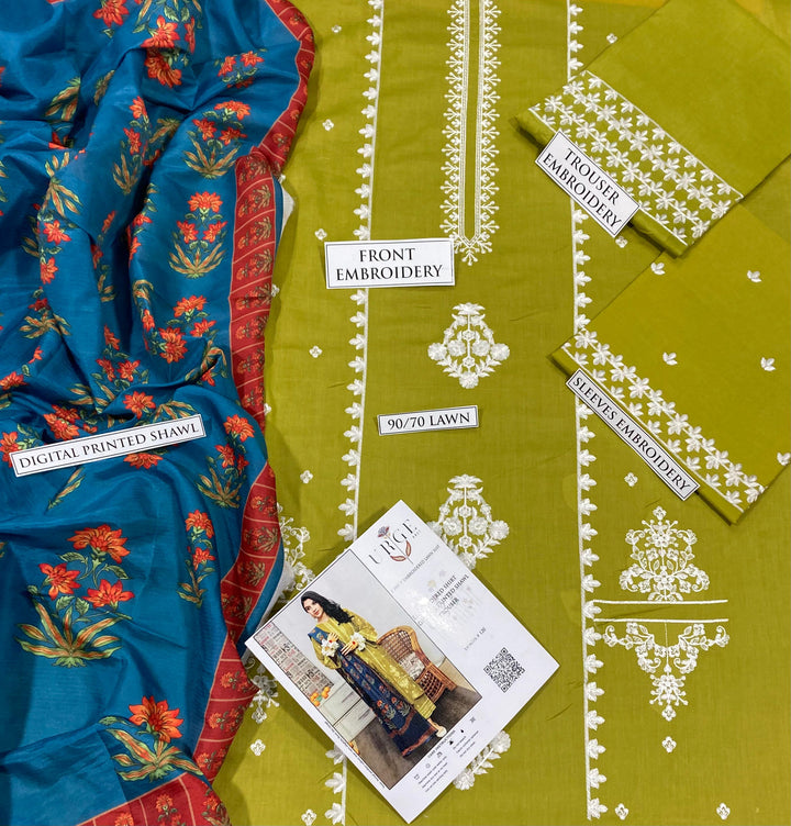 URGE Summer 3PC Lawn Suit Design 2