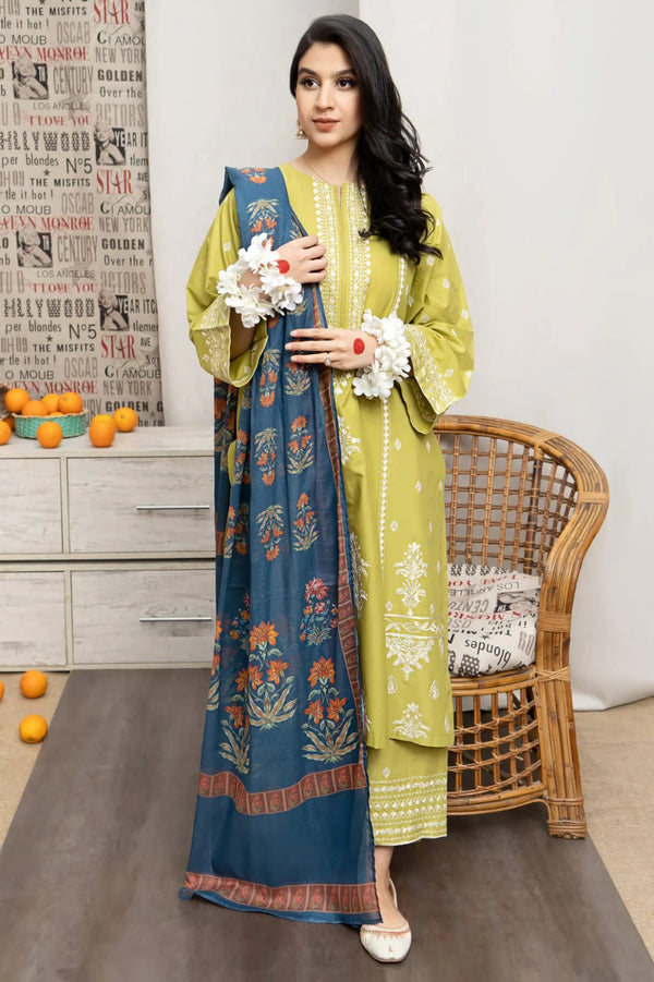 URGE Summer 3PC Lawn Suit Design 2