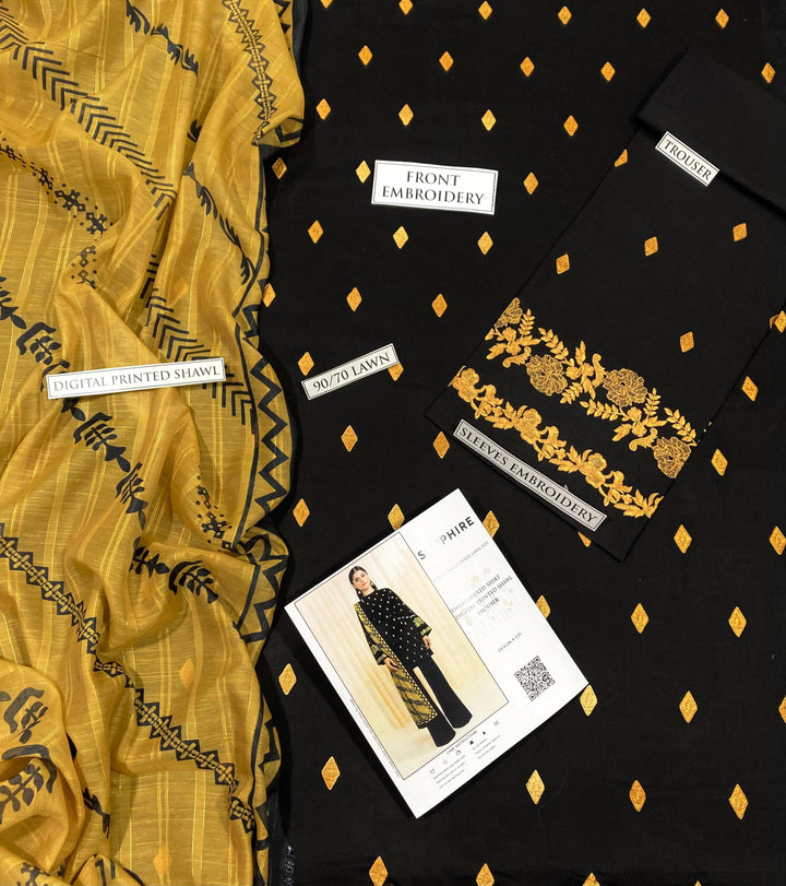 URGE Summer 3PC Lawn Suit Design 3