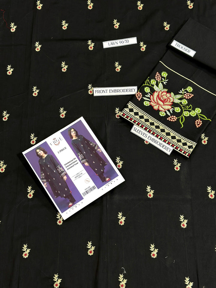 URGE Summer 2PC Lawn Suit Design 4