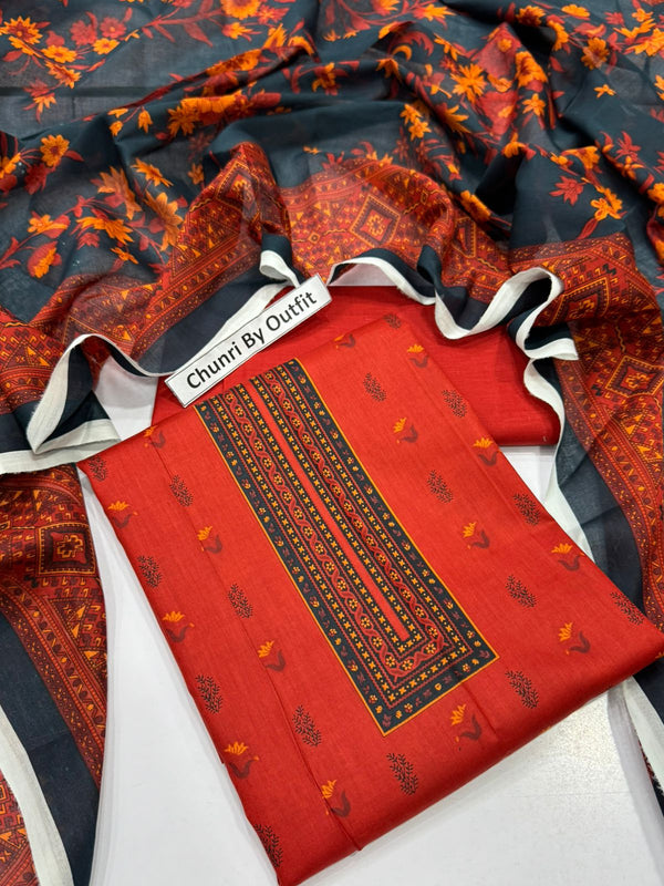 Almirah Summer Collection – Premium Lawn 3PC Printed Suit