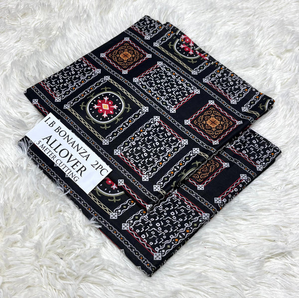 IB BONANZA Lawn 2PC Allover - Design 17 | 2025 Summer Collection