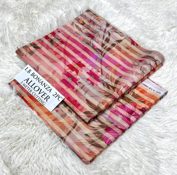 IB BONANZA Lawn 2PC Allover - Design 19 | 2025 Summer Collection
