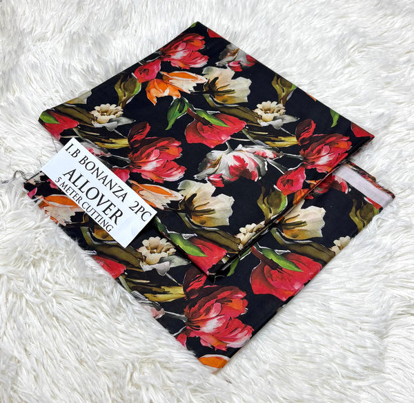 IB BONANZA Lawn 2PC Allover - Design 8 | 2025 Summer Collection