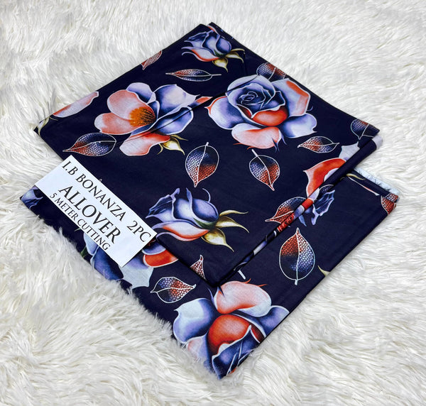 IB BONANZA Lawn 2PC Allover - Design 12 | 2025 Summer Collection
