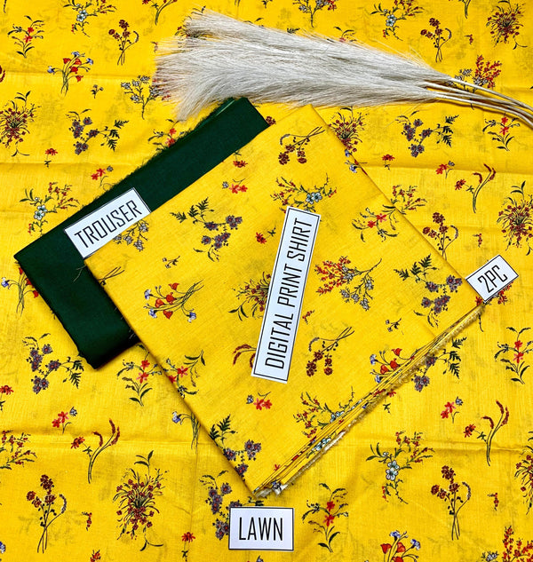 BONANZA Lawn 2PC Printed Suit - Design 84