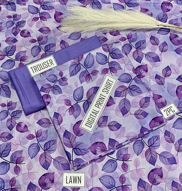 BONANZA Lawn 2PC Printed Suit - Design 114