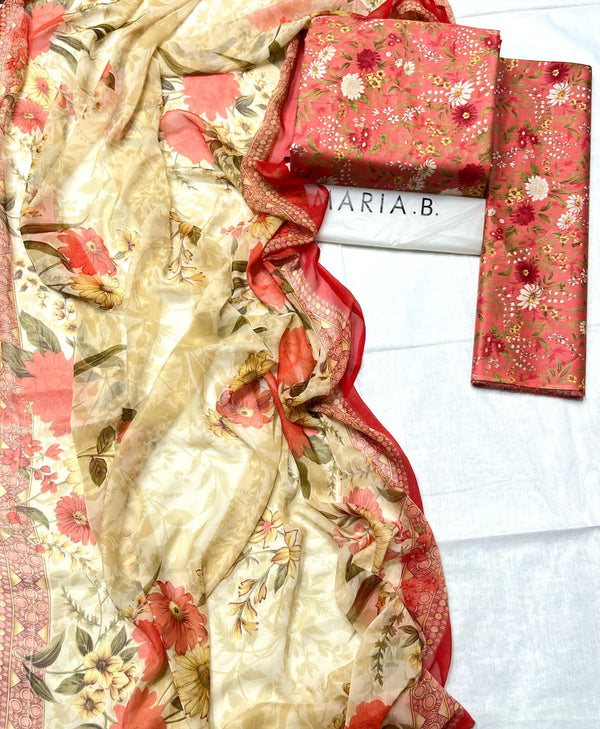 BAROQUE Summer Collection 2025 - 3PC Suit Design 8 by Maria B