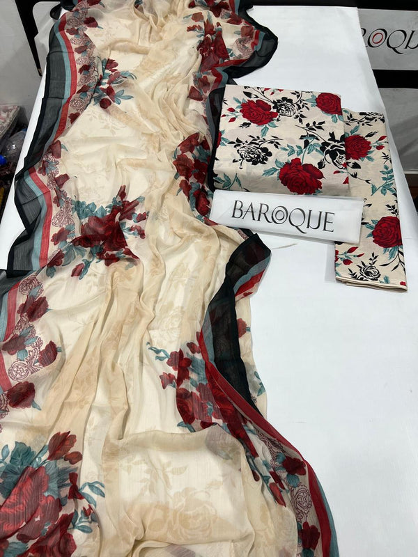 BAROQUE Summer Collection 2025 - 3PC Suit Design 21 by Maria B
