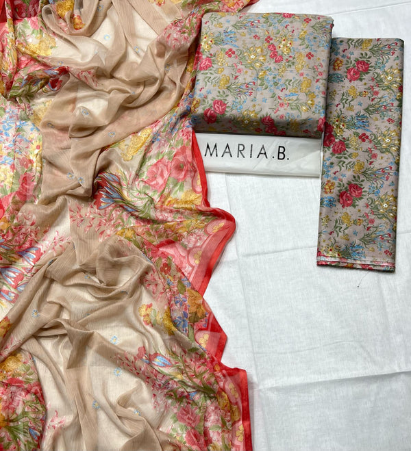BAROQUE Summer Collection 2025 - 3PC Suit Design 9 by Maria B
