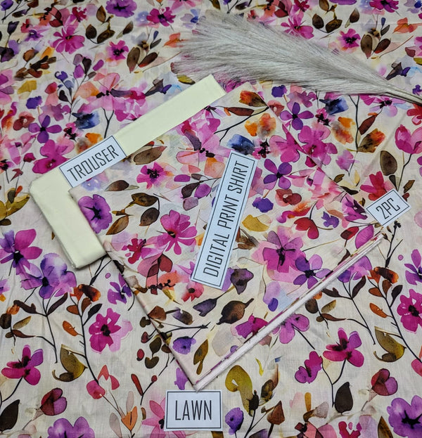 BONANZA 2PC Lawn Suit - Design 20