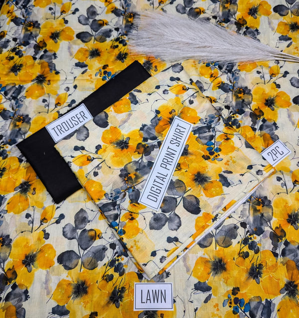 BONANZA 2PC Lawn Suit - Design 30