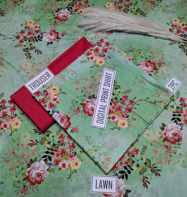 BONANZA 2PC Lawn Suit - Design 15