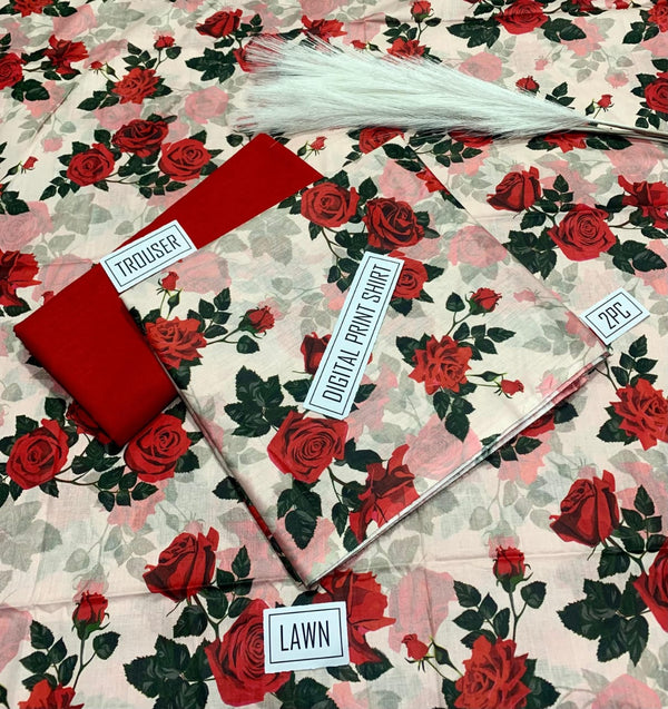 BONANZA 2PC Lawn Suit - Design 12
