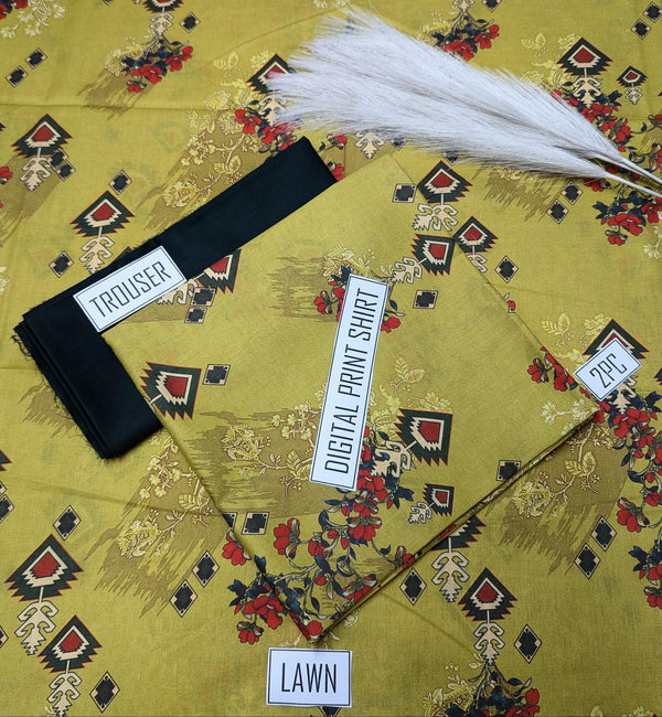 BONANZA 2PC Lawn Suit - Design 2
