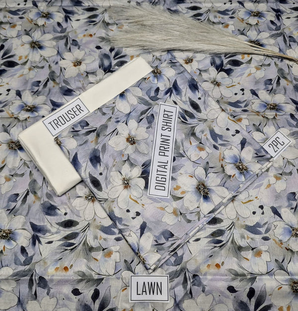 BONANZA 2PC Lawn Suit - Design 77