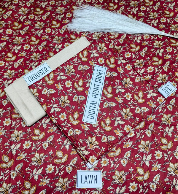BONANZA 2PC Lawn Suit - Design 45