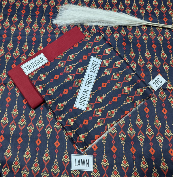 BONANZA 2PC Lawn Suit - Design 67