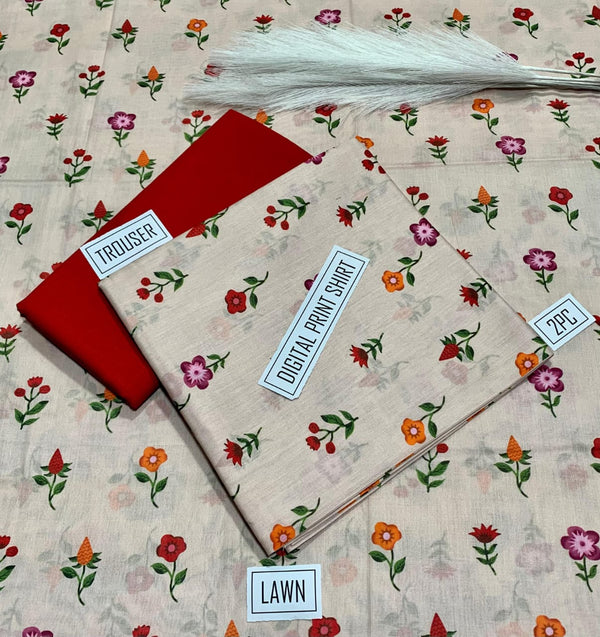 BONANZA 2PC Lawn Suit - Design 29