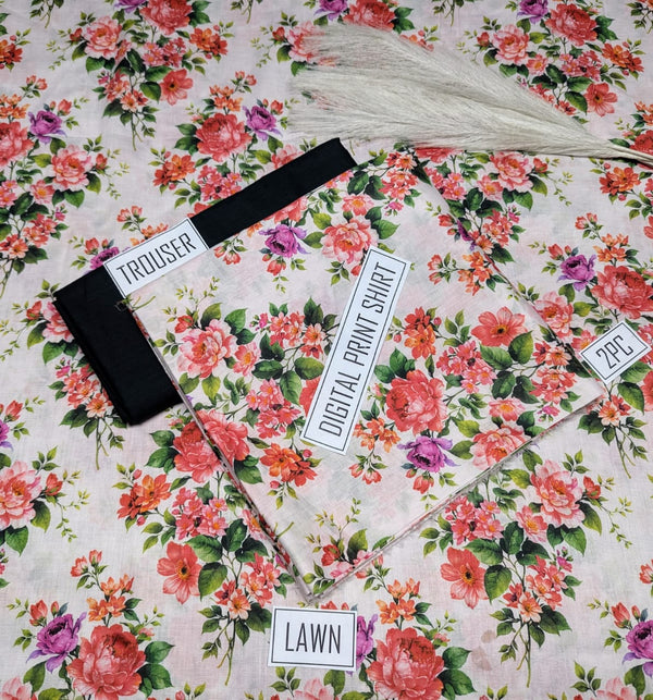 BONANZA 2PC Lawn Suit - Design 59