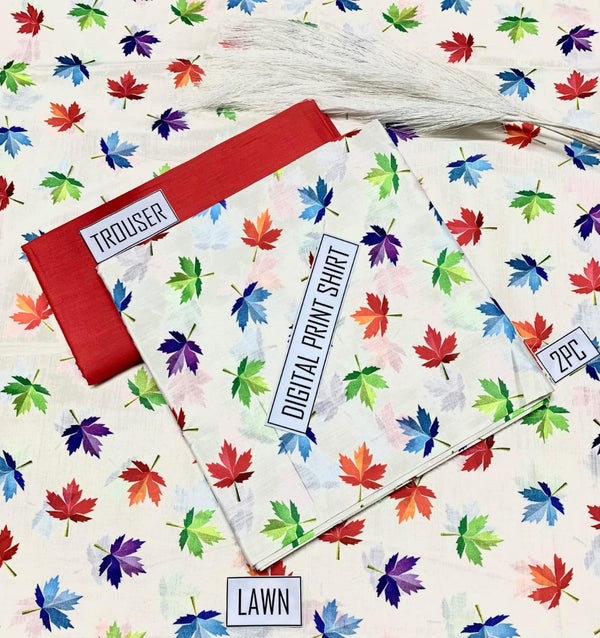 BONANZA 2PC Lawn Suit - Design 123