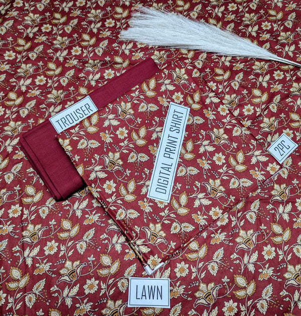 BONANZA 2PC Lawn Suit - Design 48