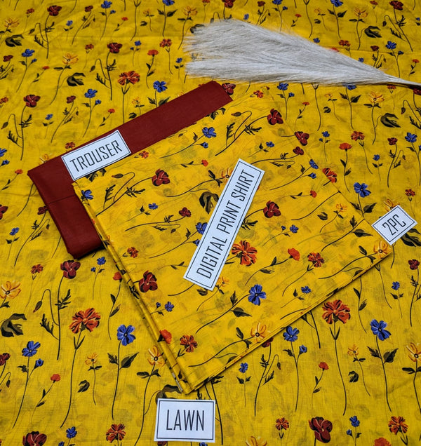 BONANZA 2PC Lawn Suit - Design 56