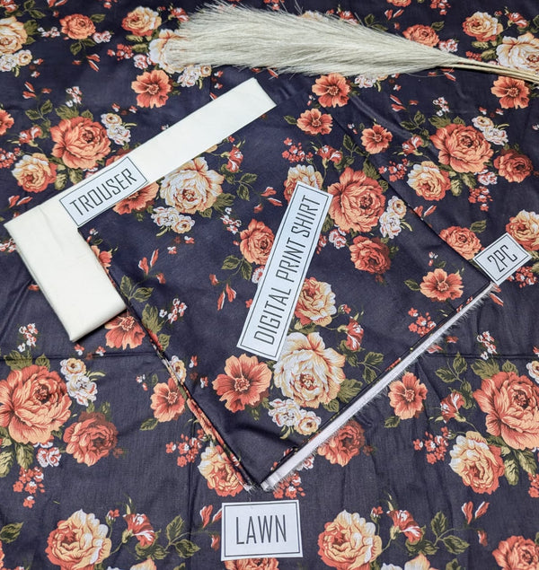 BONANZA 2PC Lawn Suit - Design 62