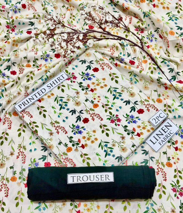 BONANZA Linen Printed 2PC Collection 2025 - Design 61