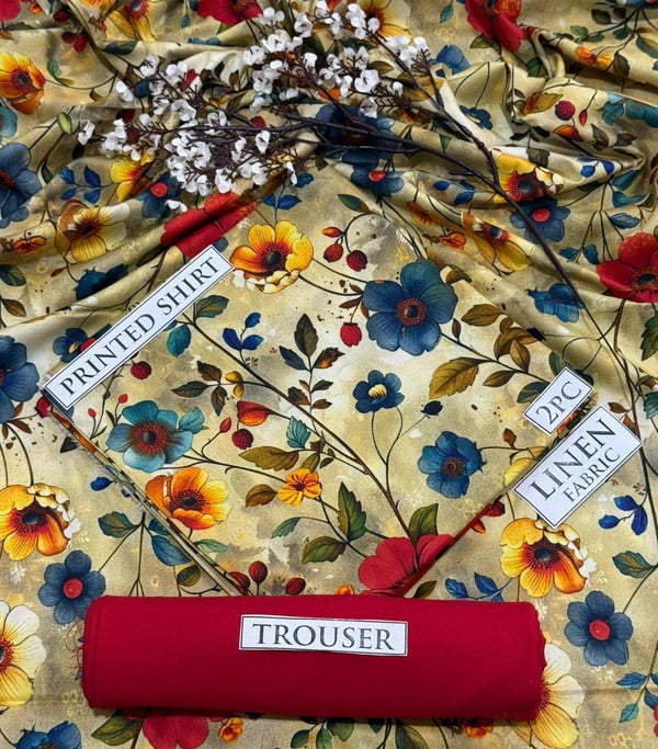 BONANZA Linen Printed 2PC Collection 2025 - Design 83