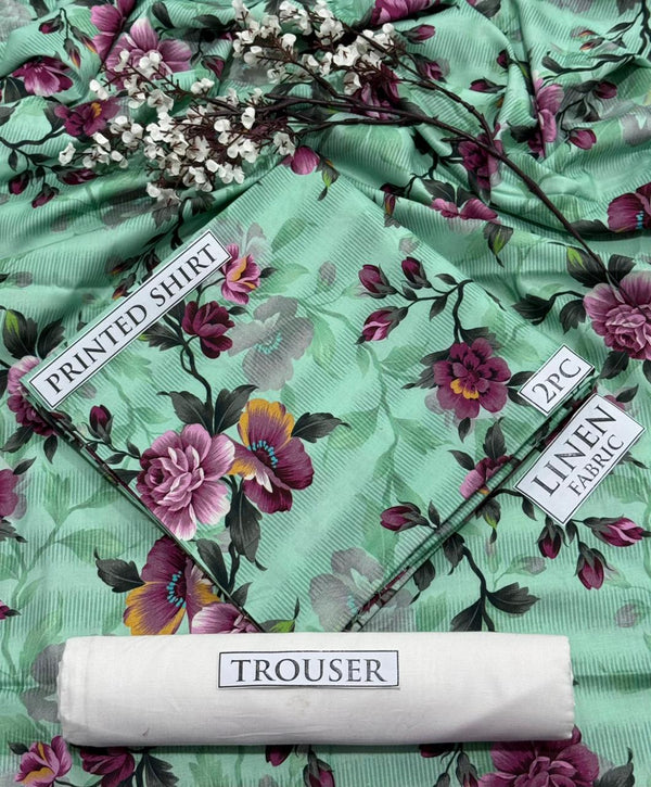 BONANZA Linen Printed 2PC Collection 2025 - Design 107