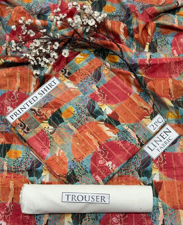 BONANZA Linen Printed 2PC Collection 2025 - Design 84
