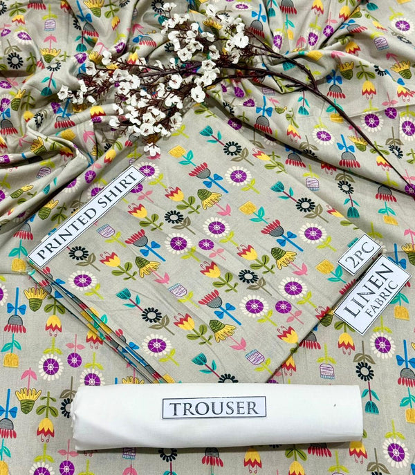 BONANZA Linen Printed 2PC Collection 2025 - Design 74
