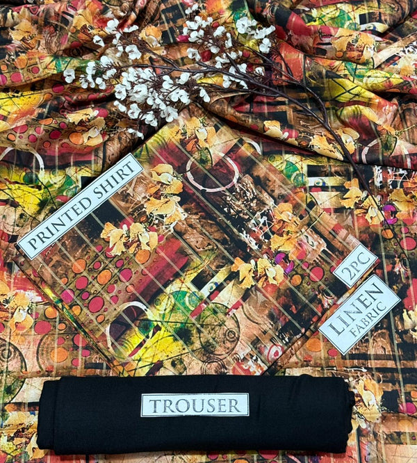 BONANZA Linen Printed 2PC Collection 2025 - Design 34