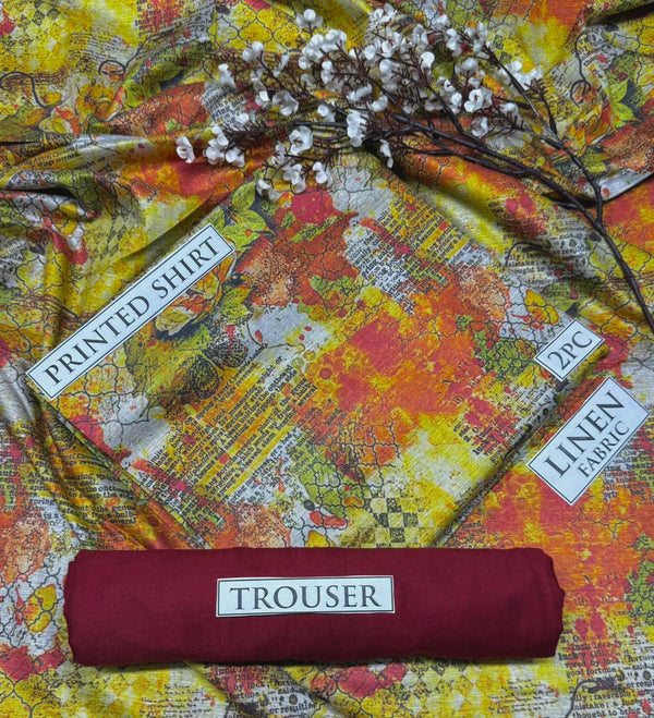 BONANZA Linen Printed 2PC Collection 2025 - Design 37