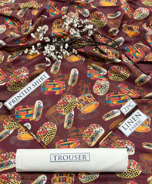 BONANZA Linen Printed 2PC Collection 2025 - Design 78