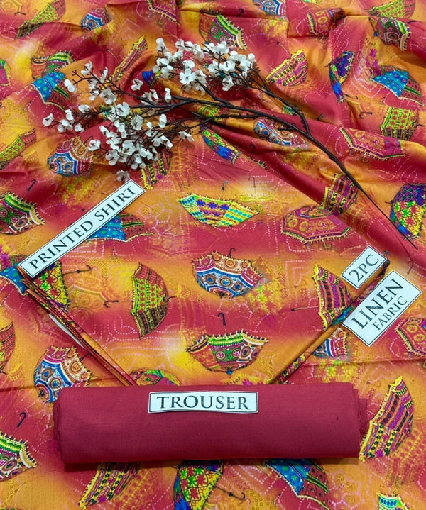 BONANZA Linen Printed 2PC Collection 2025 - Design 86