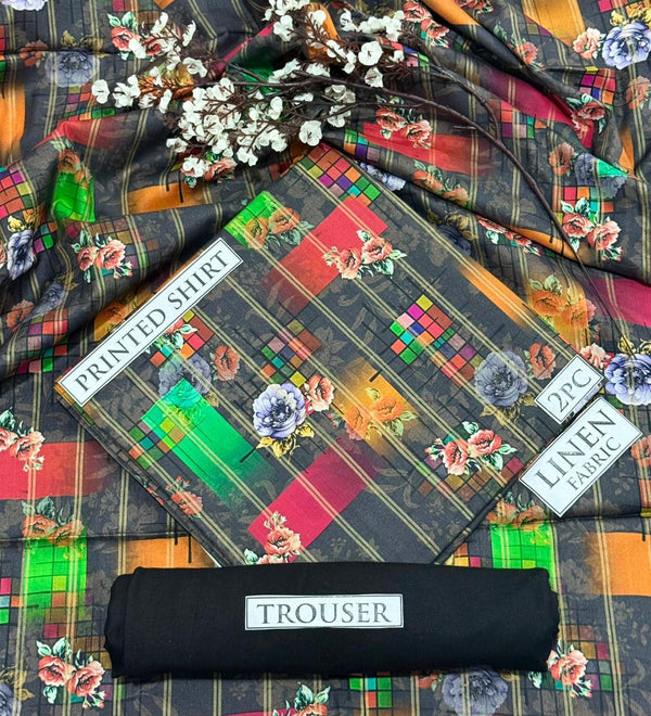 BONANZA Linen Printed 2PC Collection 2025 - Design 51