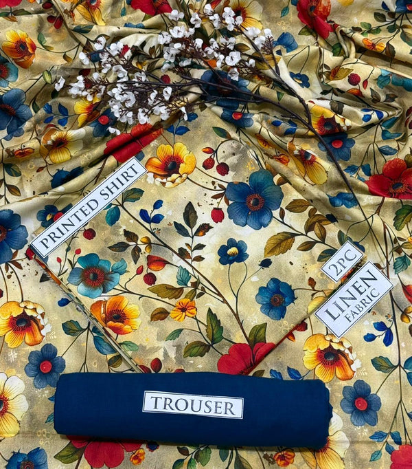 BONANZA Linen Printed 2PC Collection 2025 - Design 50