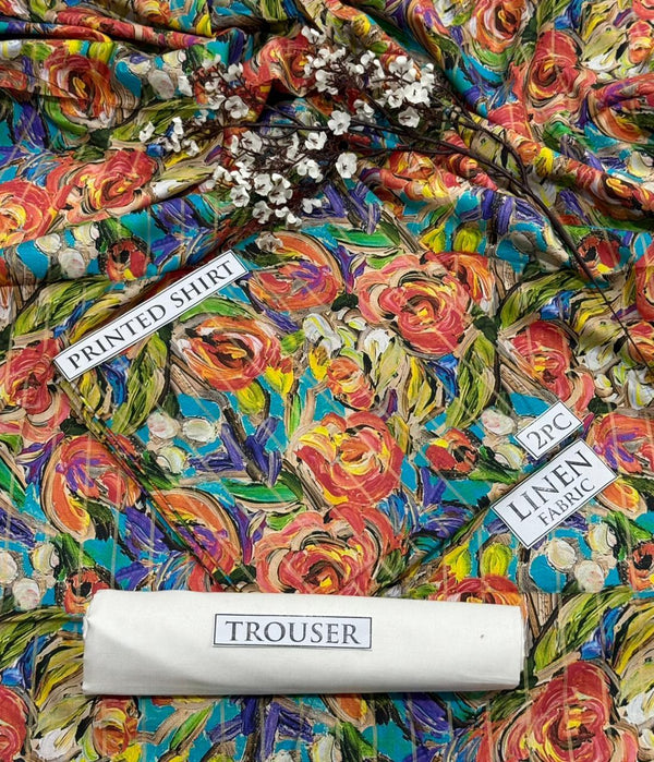 BONANZA Linen Printed 2PC Collection 2025 - Design 28